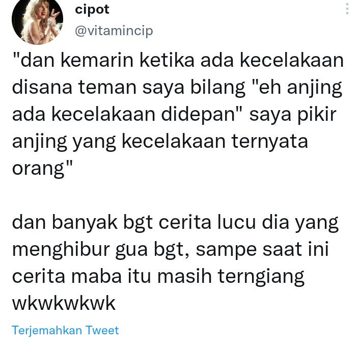 momen salah sangka mahasiswa baru (twitter.com/vitamincip)