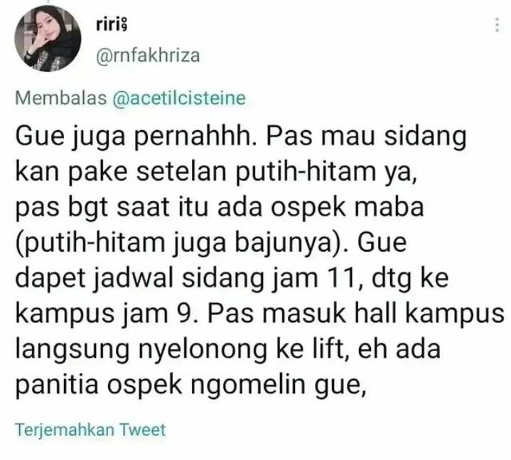 momen salah sangka mahasiswa baru (instagram.com/rana_kampus)
