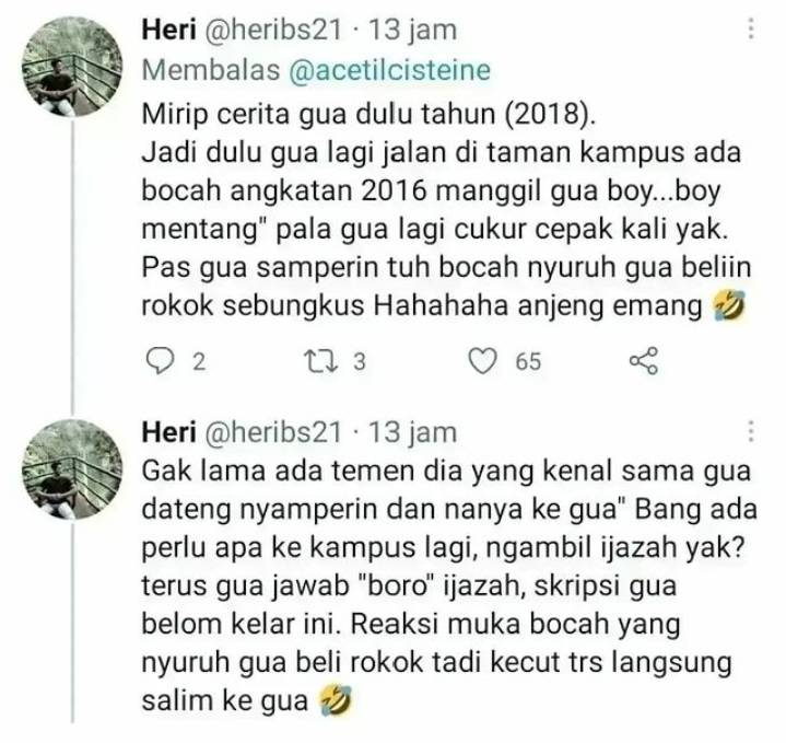 momen salah sangka mahasiswa baru (instagram.com/rana_kampus)