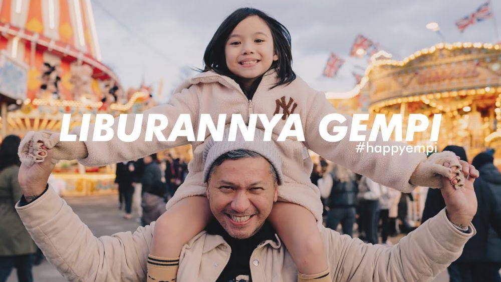 momen seru Gempi liburan bareng Papa Gading. (youtube.com/Papa Gading)