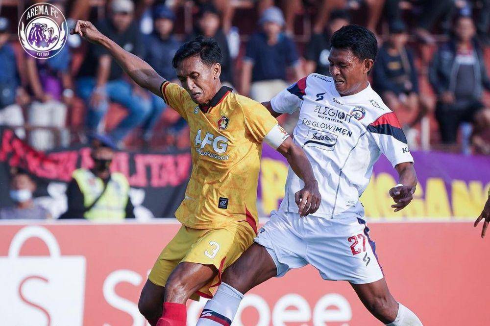 Arema FC saat menghadapi Persik Kediri di putaran pertama Liga 1 2022/2023. (instagram.com/aremafcofficial)