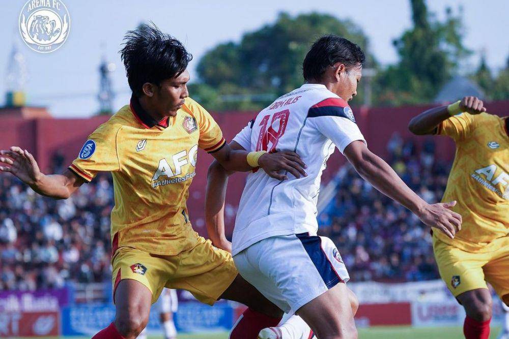 Arema FC saat menghadapi Persik Kediri di putaran pertama Liga 1 2022/2023. (instagram.com/aremafcofficial)
