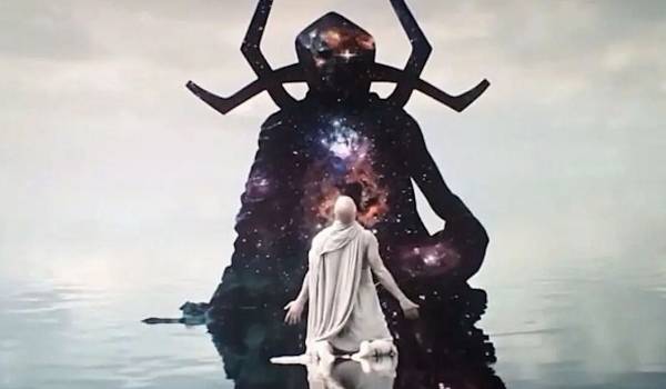 Gorr bertemu Eternity ( dok. Marvel Studios/Thor: Love and Thunder)