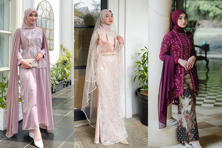 9 Dress dan Kebaya Brokat untuk Kondangan ala Olivia Finda Santosa