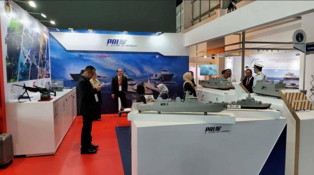 PT PAL Indonesia ketika ikut berpartisipasi dalam International Defence Exhibition & Conference (IDEX) 2023 di Abu Dhabi National Exhibition Centre (ADNEC) pada 20-24 Februari 2023. (Dokumentasi PT PAL)
