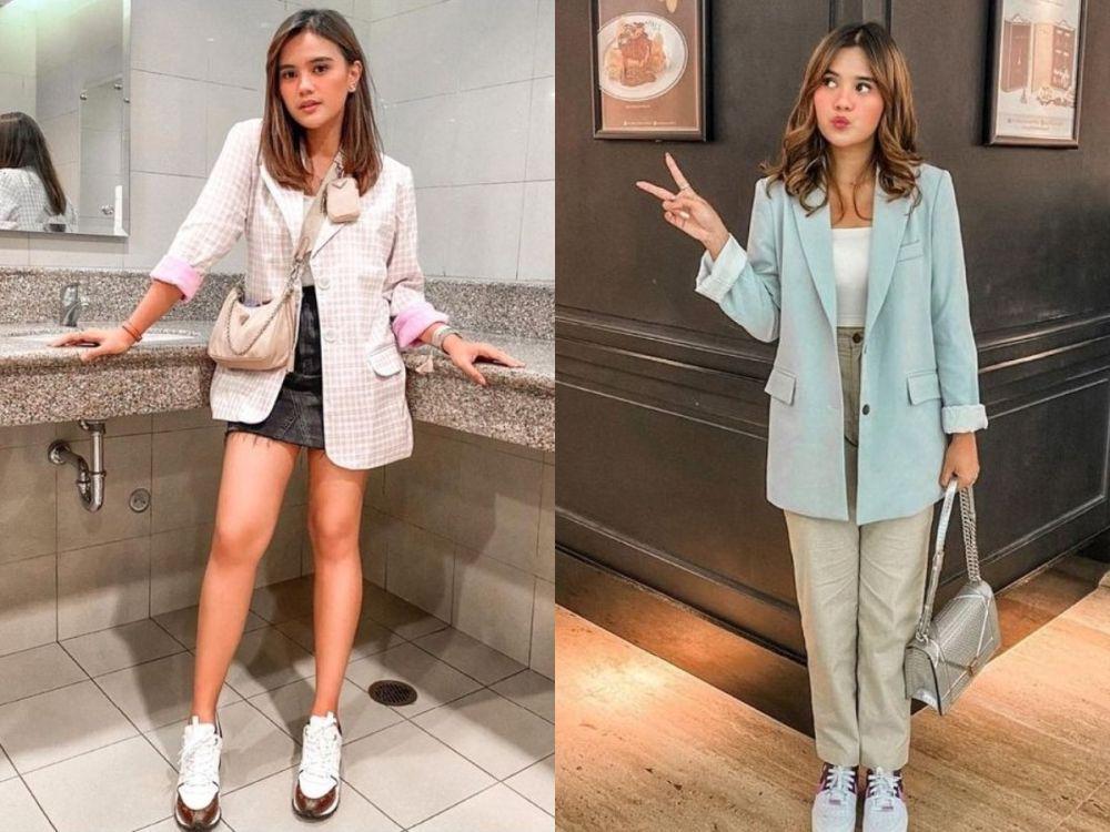 10 Inspirasi Outfit Bernuansa Pastel ala Audi Marissa, Manis dan Chic