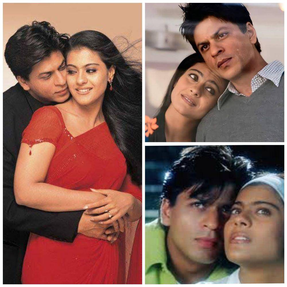 Kumpulan film Shah Rukh Khan dan Kajol (dok. Yash Raj Films/Kuch Kuch Hota Hai | dok. Dharma Productions/ Kabhi Kushi Kabhi Gham | dok. Dharma Productions/ My Name Is Khan)