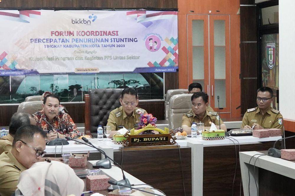 Pemkab Pringsewu bahasa percepatan penurunan stunting (Dok.Pemkab Pringsewu)
