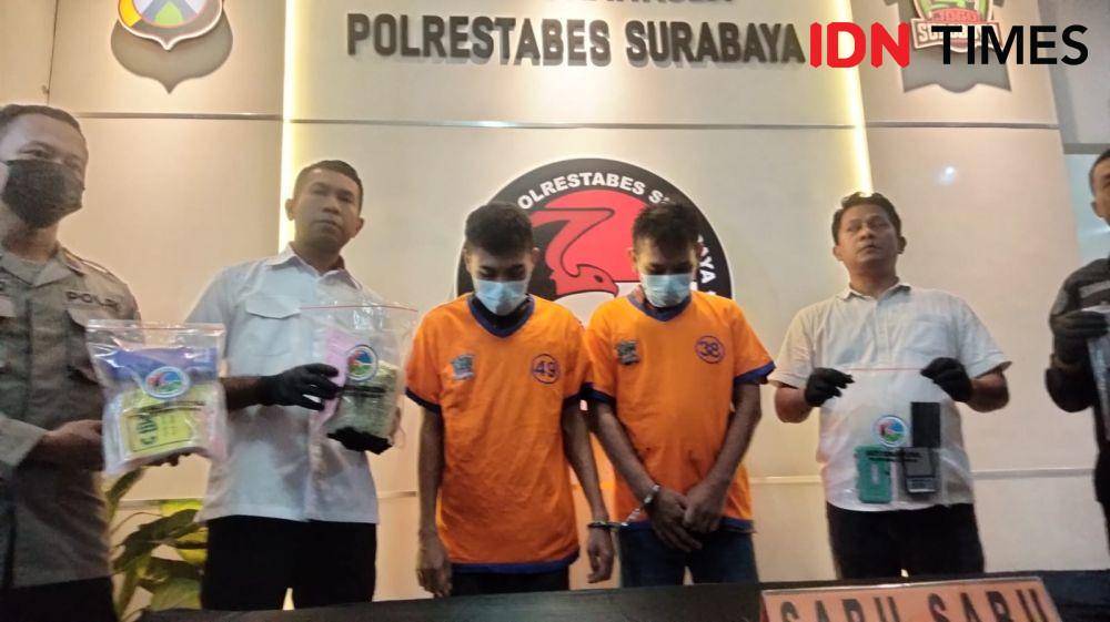 Kakak Adik Jadi Kurir Narkoba, Edarkan Sabu Satu Kilogram di Surabaya