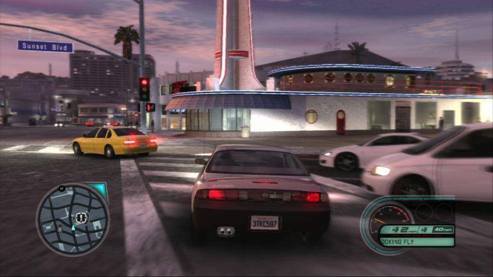 gameplay Midnight Club: Los Angeles (dok. Rockstar Games/Midnight Club: Los Angeles)