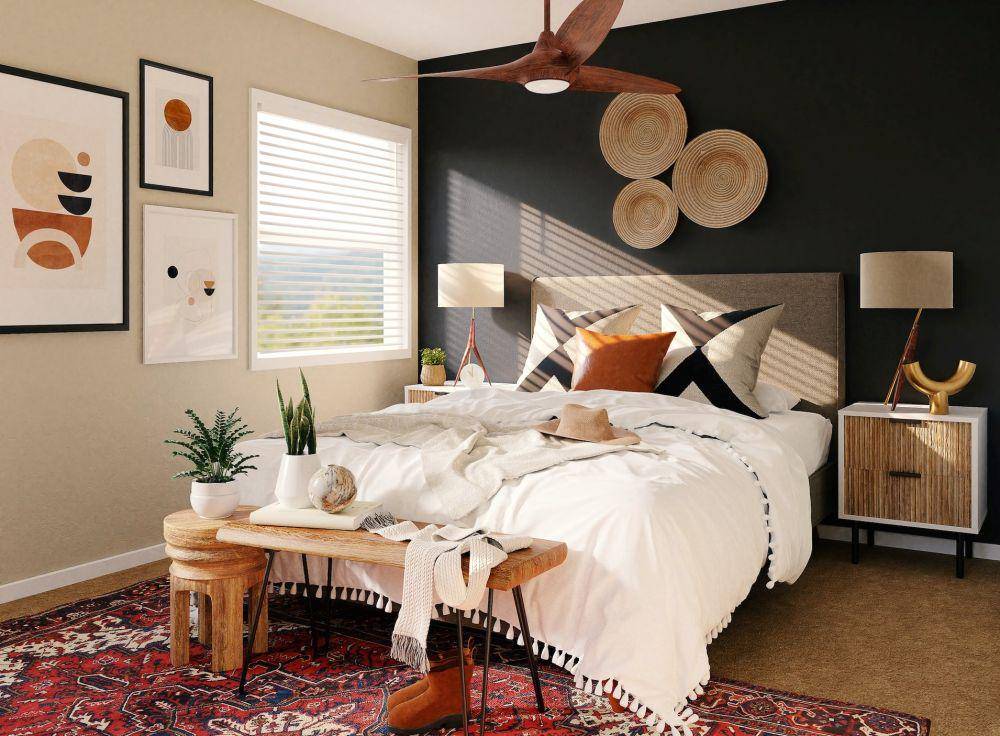 Ilustrasi kamar tidur sempit yang nyaman dan estetik (unsplash.com/Spacejoy)