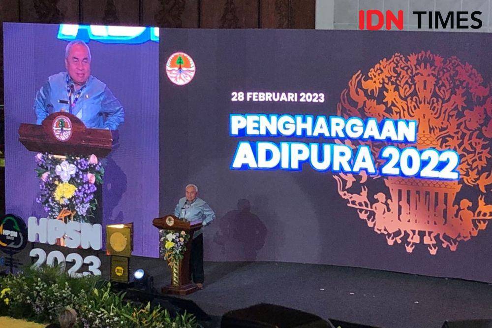 Gubernur Kalimantan Timur, Isran Noor di Kantor KLHK, Jakarta, Selasa (28/2/2023). (IDN Times/Melani Putri)