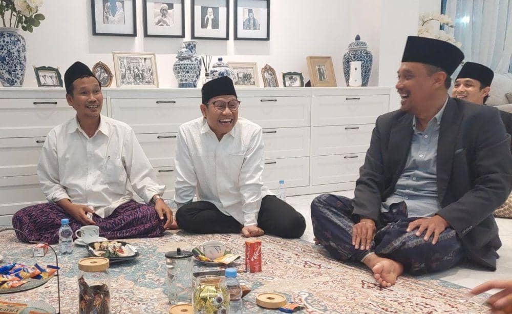 Ketua Umum PKB, Muhaimin Iskandar bertemu dengan Gus Baha (dok. PKB)