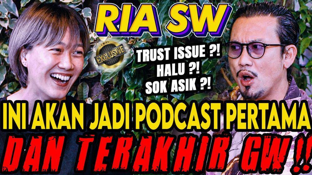 10 Momen Ria SW Podcast Bareng Densu, Ternyata Introver!