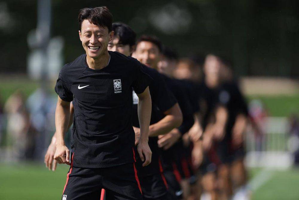 Lee Jae Sung saat latihan bersama Timnas Korea Selatan. (instagram.com/jaesung17)