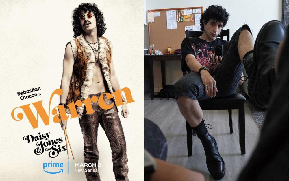 9 Potret Sebastian Chacon, Drummer Band Fiksi Daisy Jones & The Six