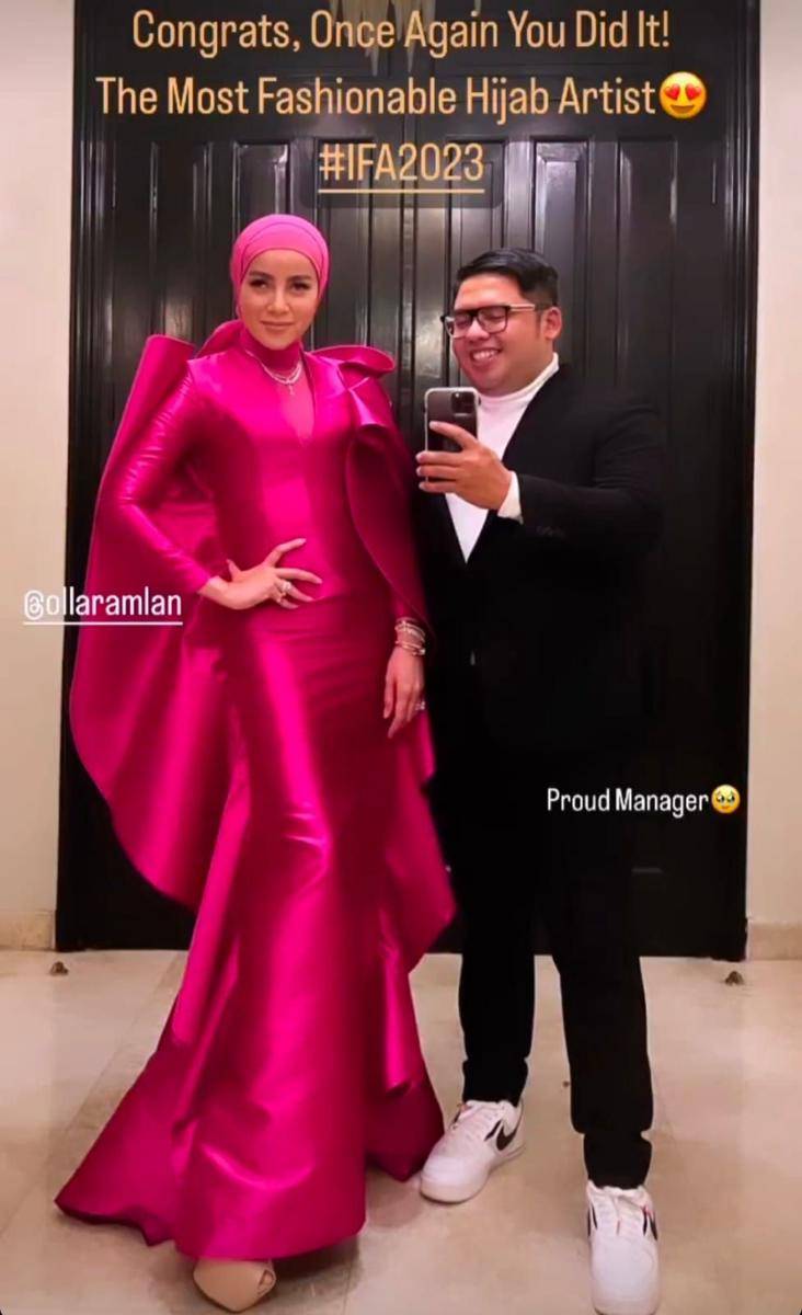 Olla Ramlan di Insert Fashion Awards 2023 (instagram.com/brotheralle)
