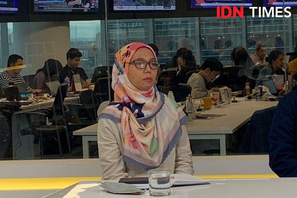 Nurlia Dian Paramita, Koordinator JPPR dalam Talkshow series #GenZMemilih, "Parpol Baru Bisa Kasih Apa ke Gen Z?" by IDN Times pada Rabu (1/3/2023). (IDN Times/Alya Achyarini)