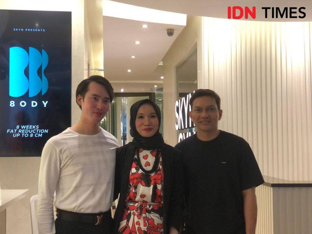 Acara media soiree yang diadakan oleh SKYN di SKYN Gym Jakarta Selatan pada Rabu (01/03/2023). (IDN Times/Nisa Zarawaki)