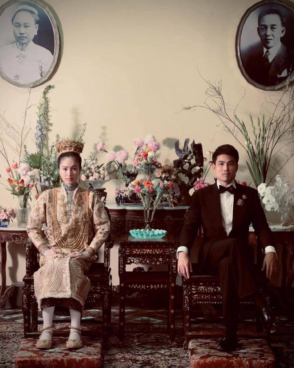 potret pernikahan Nong Poy dan Oak Phakwa (Instagram.com/poydtreechada)