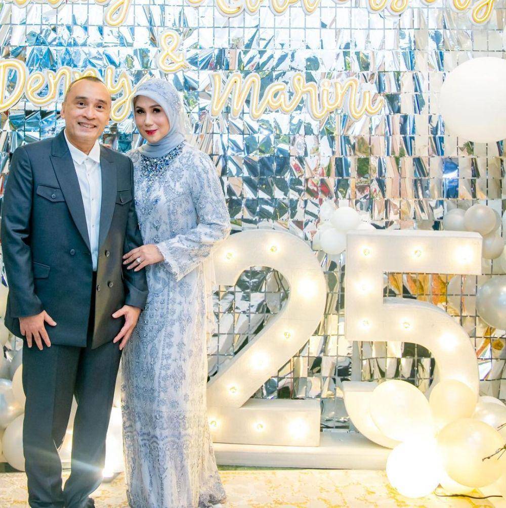 potret perayaan anniversary pernikahan Marini Zumarnis (instagram.com/marinizumarnisreal)
