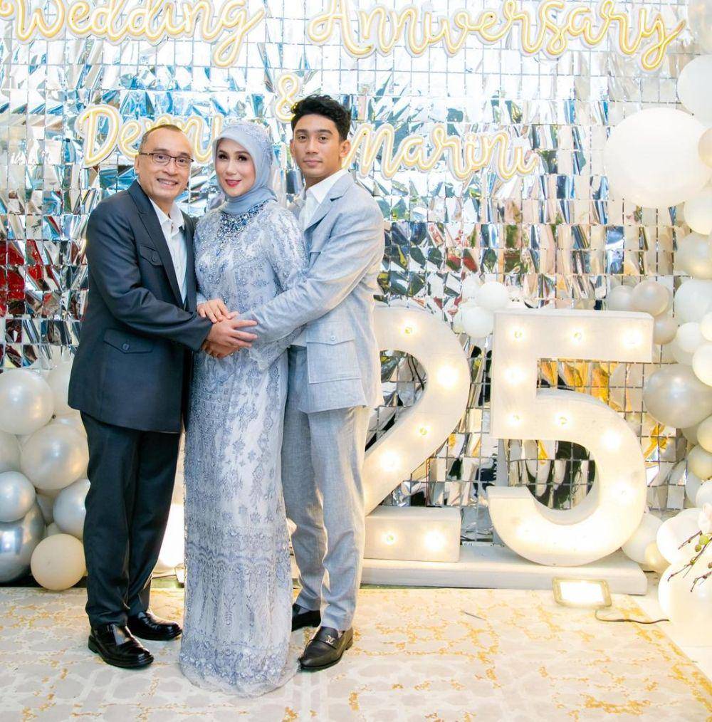potret perayaan anniversary pernikahan Marini Zumarnis (instagram.com/marinizumarnisreal)
