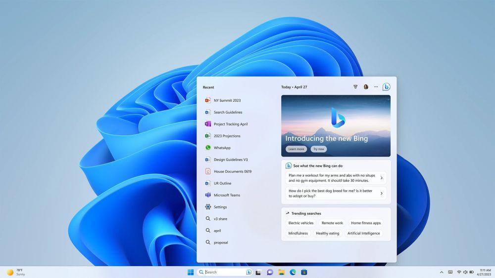 Microsoft Hadirkan Bing AI ke Windows 11, Jadi Lebih Praktis!