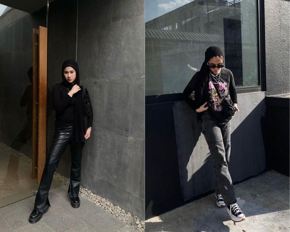10 Inspirasi Outfit Gaya Boyish ala Salwa Febi, Keren Maksimal!