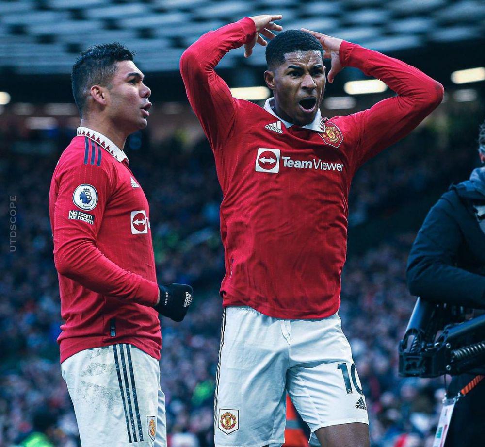 Marcus Rashford saat melakukan selebrasi saat mencetak goal (www.instagram.com/marcusrashford)