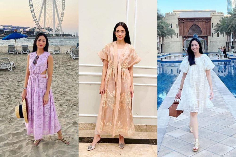 9 Gaya OOTD Memakai Dress ala Ririn Dwi Ariyanti, Calm Banget!