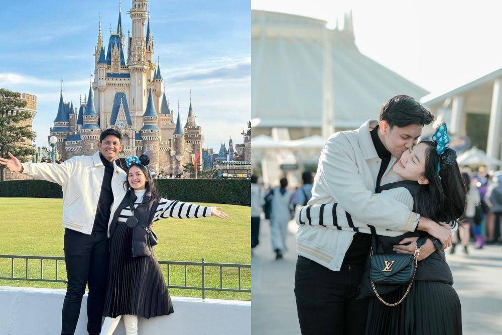 potret Ibnu Wardani dan Lita Hutami di Disneyland Tokyo (instagram.com/litahutami)
