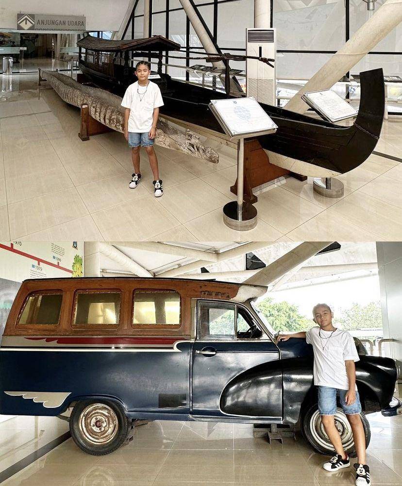 potret Ryshaka kunjungi museum bersama kedua orangtua (instagram.com/mrssharena)