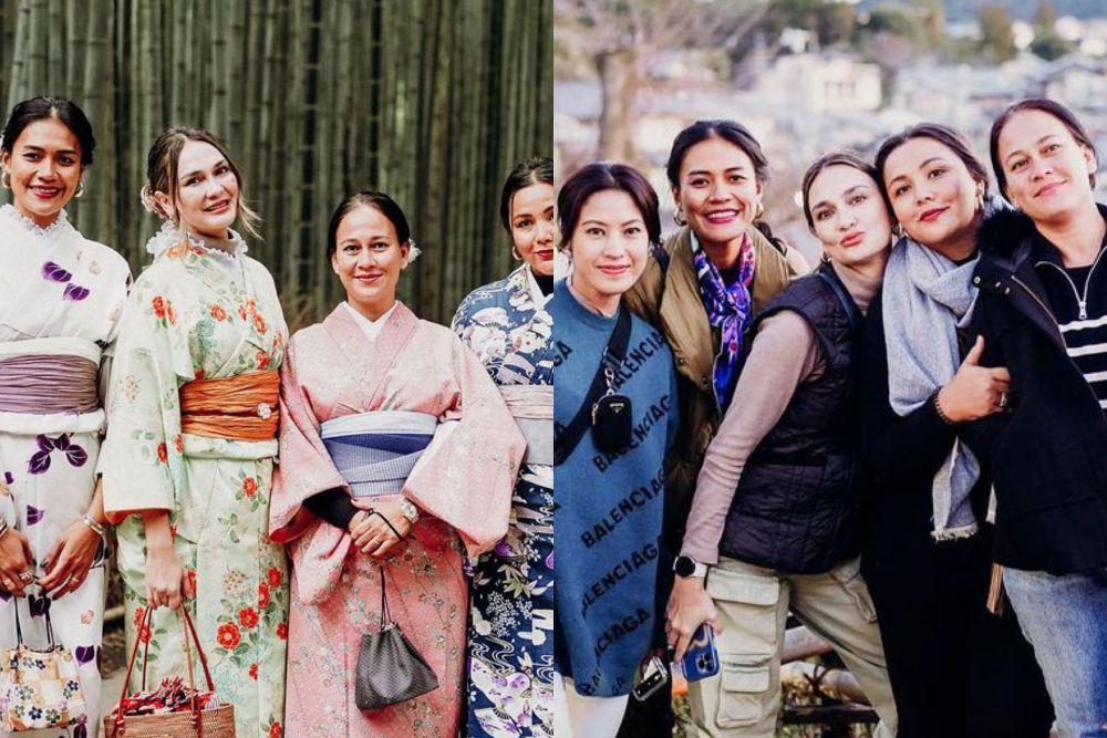 10 Keseruan Luna Maya Girls Trip ke Jepang, Super Fun!