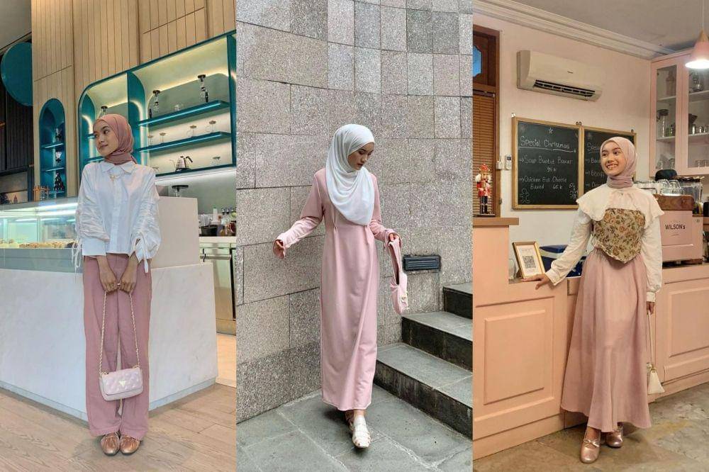 ide mix and match outfit pink ala Putri Zarkasya (instagram.com/kasyaaptr)