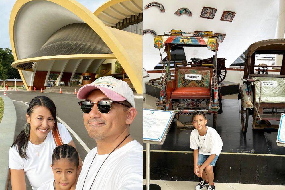 potret Ryshaka kunjungi museum bersama kedua orangtua (instagram.com/mrssharena)