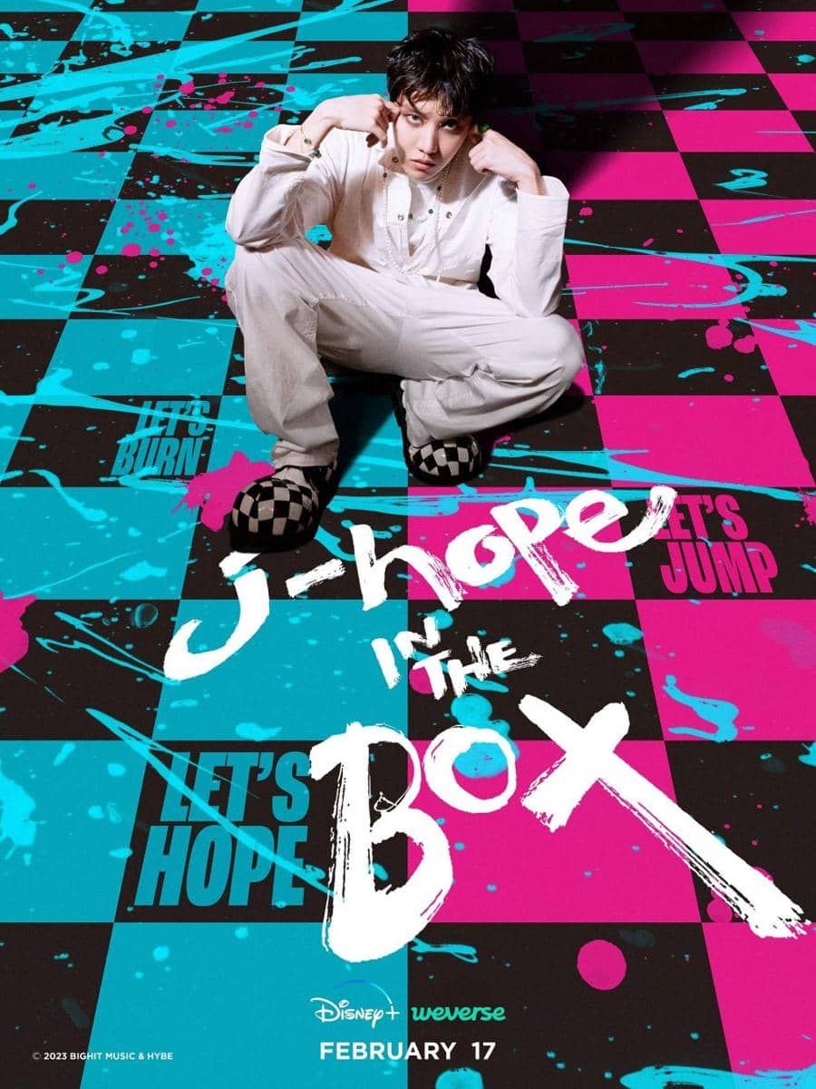 poster dokumenter j-hope IN THE BOX (twitter.com/bts_bighit)