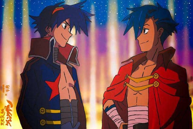 cuplikan anime Tengen Toppa Gurren Lagann (dok. Gainax/Tengen Toppa Gurren Lagann)