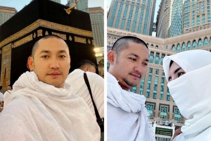 10 Potret Angga Wijaya Umrah Bareng Sosok Perempuan, Sudah Nikah Lagi?