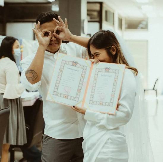 potret pernikahan adik Vidi Aldiano (instagram.com/devinadeascal)