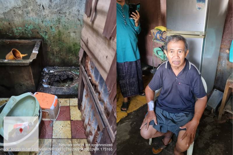 WC warga di Jaktim meledak (dok. Damkar Jatim)