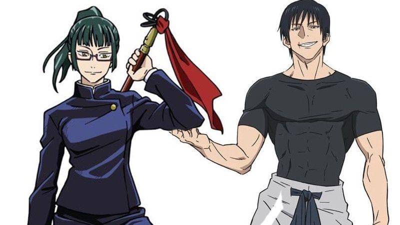 Desain karakter Maki Zenin dan Toji Fushiguro ( Dok. Mappa / Jujutsu Kaisen )