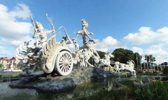 Patung Satria Gatotkaca, Bali (Google Street View/Hamdan Dahlan)