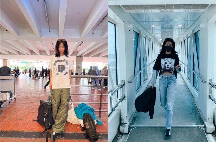 10 OOTD Traveling ala Widi Vierratale, Didominasi Street Style Kece!