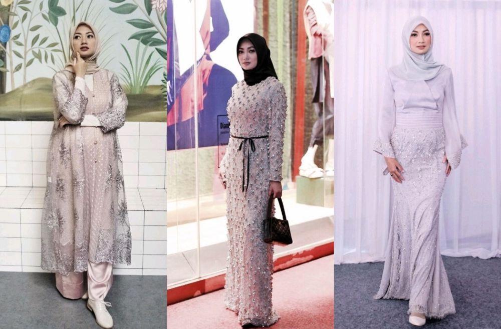 10 Ide Style Kondangan Hijab Diandra Gautama, Pembalap Bergaya Anggun
