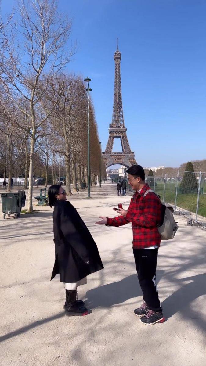Max Adam melamar Wika Salim di Paris (instagram.com/wikasalim)