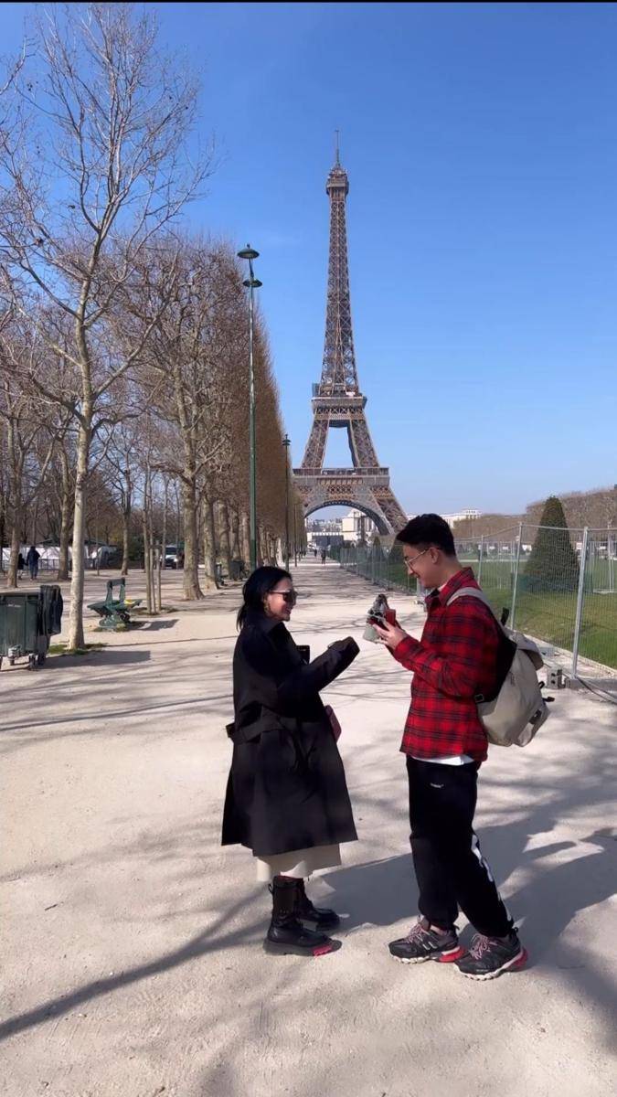 Max Adam melamar Wika Salim di Paris (instagram.com/wikasalim)