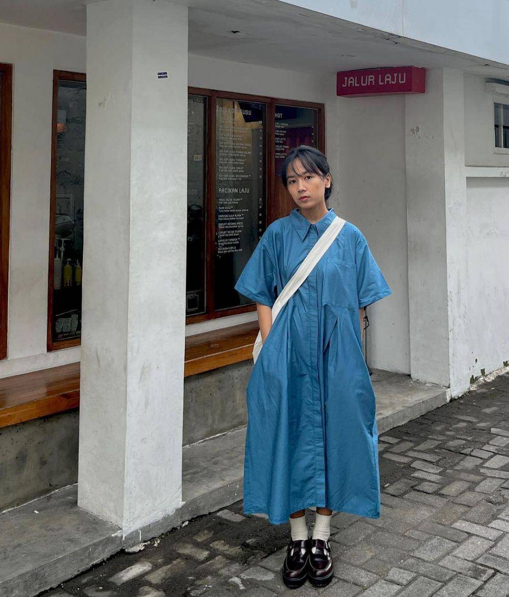 referensi korean style dengan dress ala selebgram (instagram.com/aasyabill)