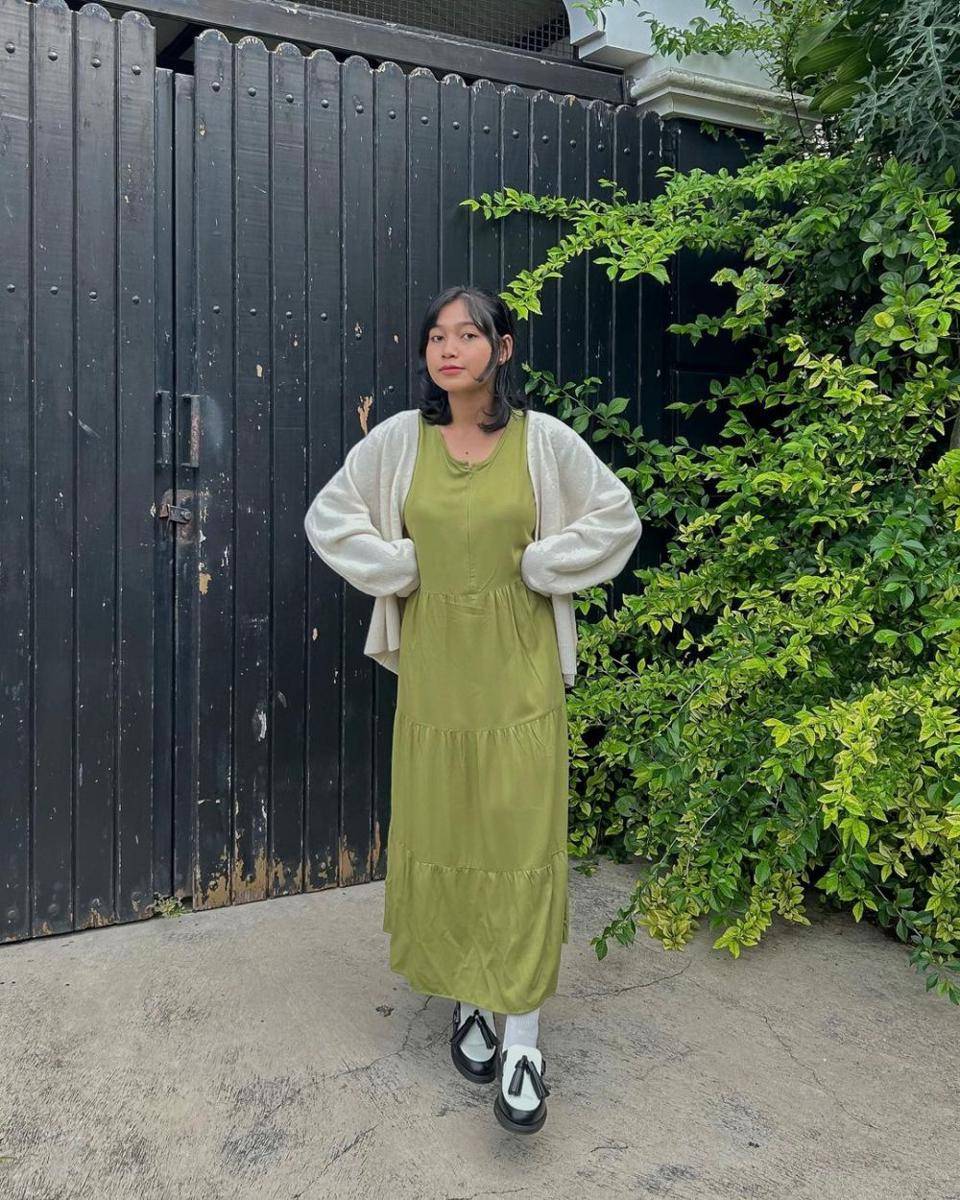 referensi korean style dengan dress ala selebgram (instagram.com/avindayp)