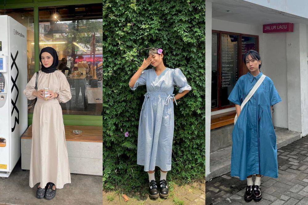 referensi korean style dengan dress ala selebgram (instagram.com/yurezalina | instagram.com/avindayp | instagram.com/aasyabill)