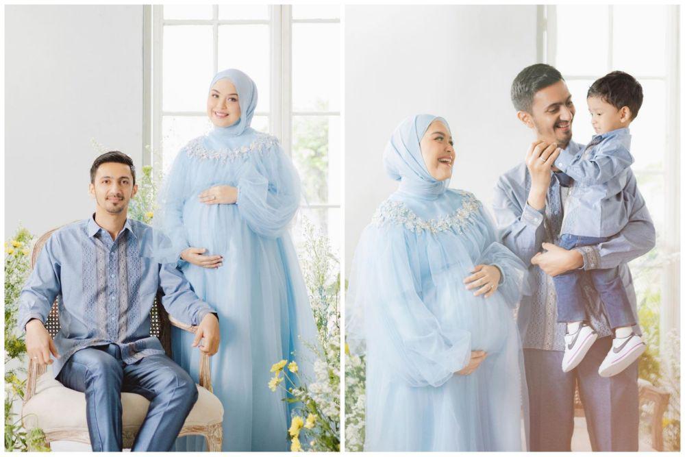 10 Potret Maternity Shoot Anak Kedua Febby Palwinta bersama Keluarga